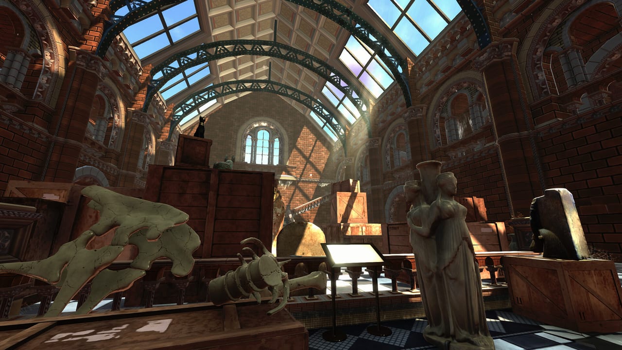 Restored museum gallery with artifacts and displays in Tidy Up History